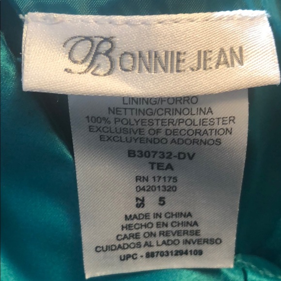 Bonnie Jean girls sequence floral dress sz 5 - Picture 6 of 7